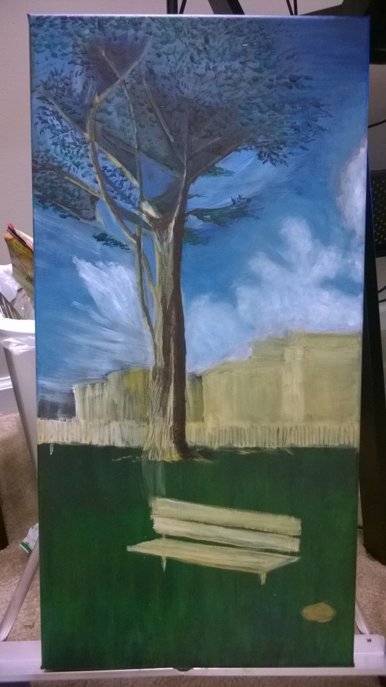 Acrylic Painting Half Moon Bay Blog Sue Feng Design